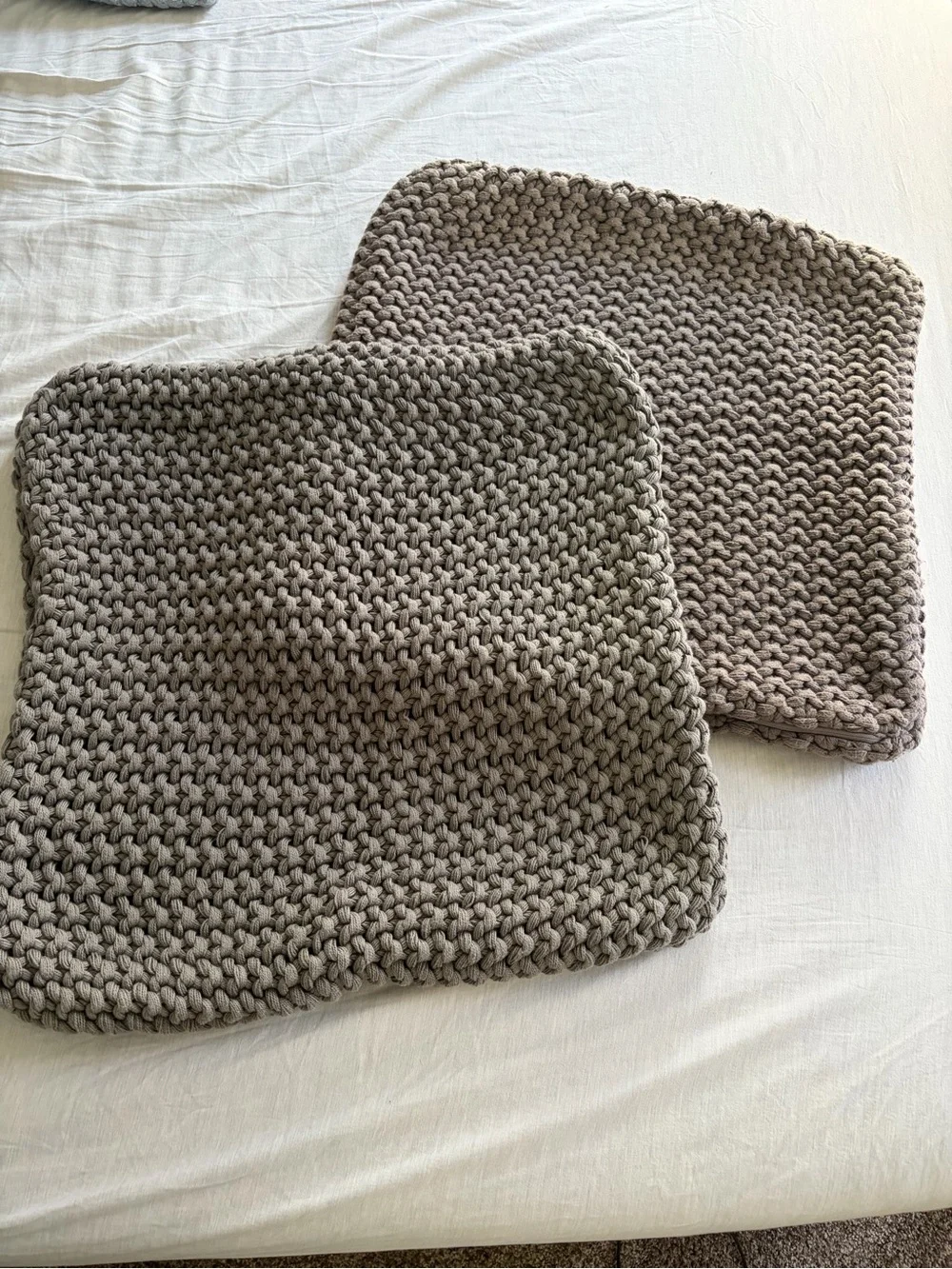 Pottery Barn Chunky Knit pillow cases